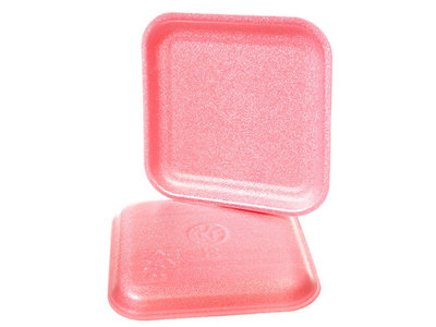 1S PINK FOAM MEAT TRAY